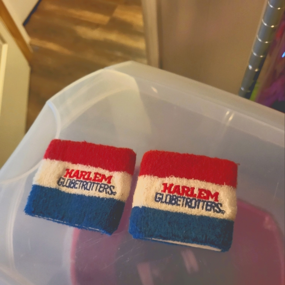 Vintage Harlem Globetrotters Wristbands